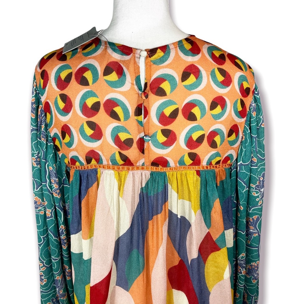 ♦️SOLD♦️Anthropologie Bl-nk Miranda Peasant Blouse, Medium NWT - Picture 11 of 14